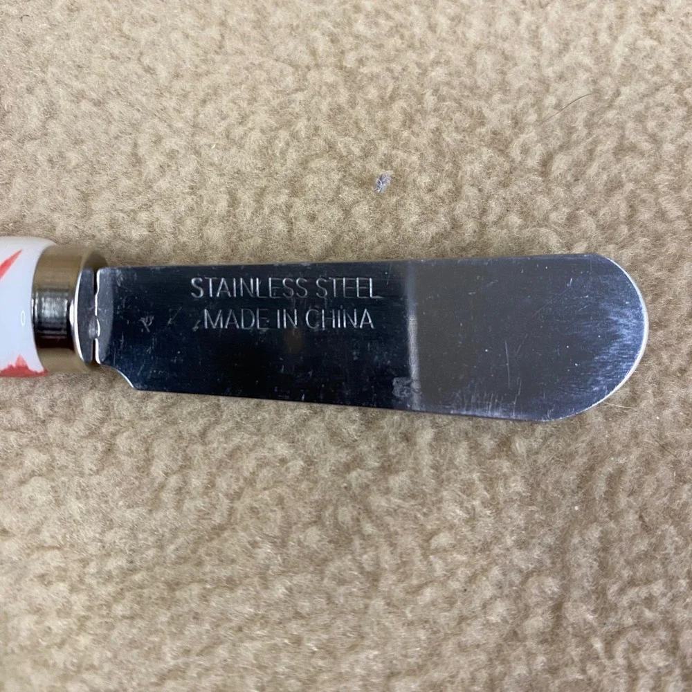 Candy Cane Spreader Butter Knife Holiday Christmas Kitchen Stainless Steel EUC‎